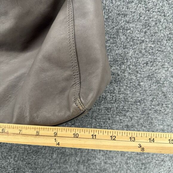 FRYE Soft Leather Bag Lena Gray Hobo Shoulder Handbag Tote Purse Boho Western - Picture 11 of 12